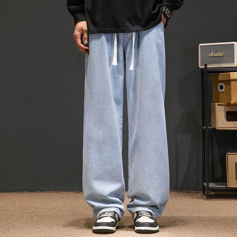 NASA NOAH Men's American Retro Relaxed Straight Leg Jeans