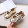 New Children's Leather Shoes Luxury Rhinestone Bowtie Kids Shoes for Girl Sweet Elegant Princess Fashion Ballet Shoes Versatile
