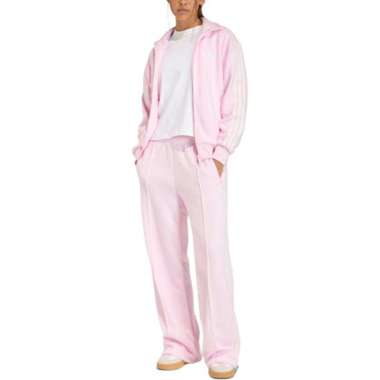 Adidas Originais Firebird Mohair Gola Alta Corte Solto Zíper Jaqueta Esportiva Manga Longa Jaquetas Femininas KS7778