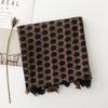 Black Dot 88*180Cm Women Viscose Scarf Winter Warm Shawl Muslim Hijab Cotton Linen Feeling Foulard Tassel Pashmina Wrap