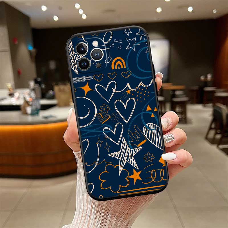 

UP17 Calm Heart Phone Case for Samsung Galaxy A11 A12 A13 A15 A52S A53 A55 A56 A70 A71 A72 A73 F06 F16 F56 S10 Plus S10e Galaxy A12