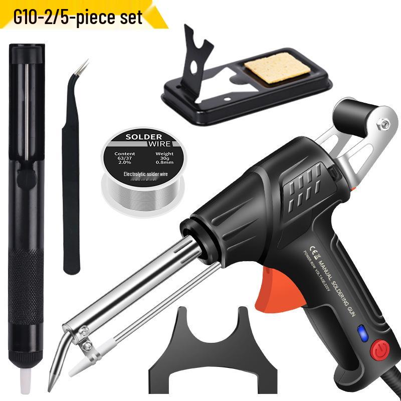 Cordless 60W Electric Soldering Iron Gun with Auto Tin Feed