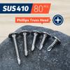 #8 Modified Truss Head Sheet Metal Screws Assortment Kit 410 Stainless Steel Self Tapping Drilling Screws for Metal Plastic Wood