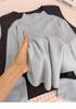 Fufu Korean Style Blue Slim-Fit Knitted Sweater, Semi-High Neck, Soft and Cozy Top for Autumn and Winter 2026.