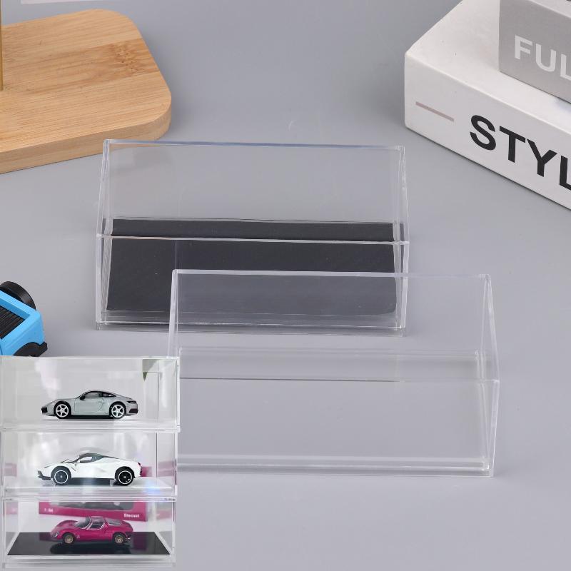 1 Stück Transparente Acryl Aufbewahrungsbox Praktische 1/64 Diecast Modellauto Displaybox DIY Staubdichtes Displayregal Spielzeug