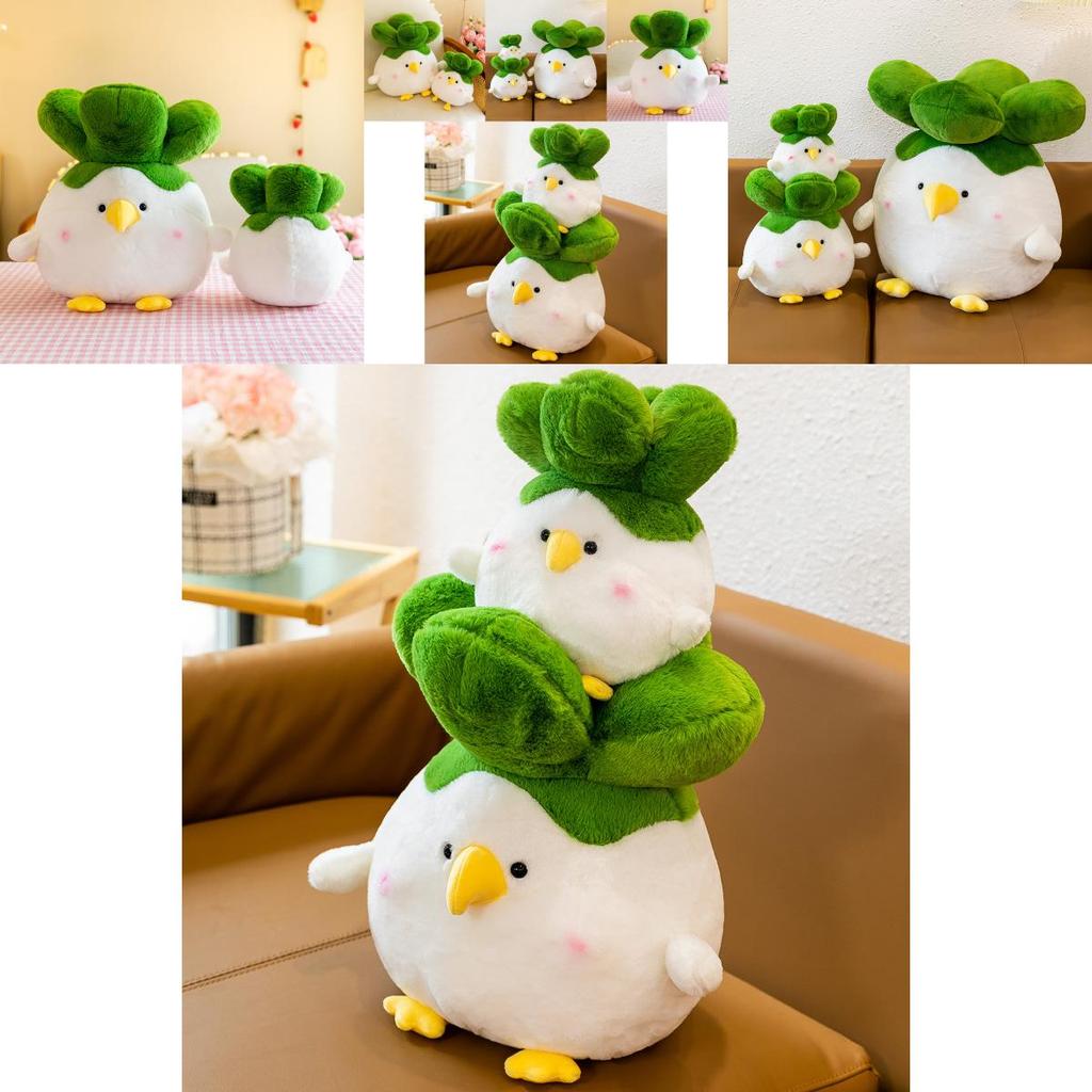 Adorable White Chicken Plush Toy Soft Pp Cotton Stuffed Animal Cartoon Pillow