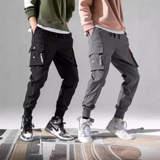 Men's Trendy Loose Fit Multi-Pocket Durable Work Joggers - Plus Size and Versatile Casual Pants