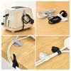 3Pcs Silicone Cable Tie Adjustable Self-adhesive Earphone Phone Charger Computer Power Cord Bundling Strap Reusable Wire Management Organizer Wrap