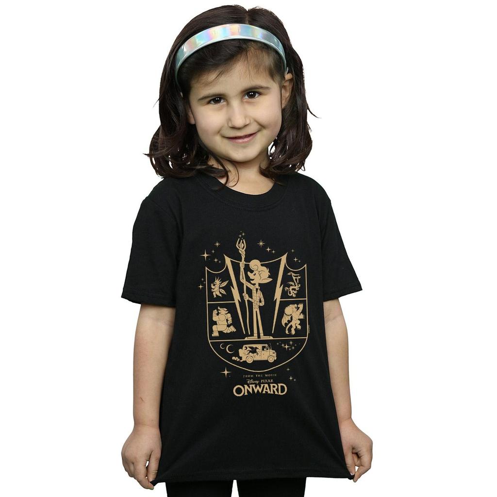 Disney Girls Onward Quest Crest Cotton T-Shirt
