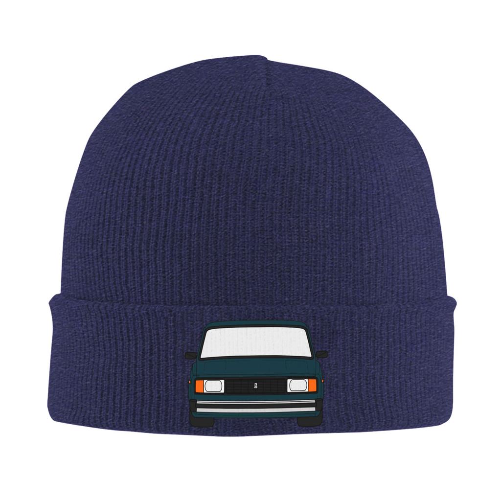 Lada VAZ 2104 2105 2107 Nova Riva grön färg Varm stickad mössa Vinterstickad mössa Mössa Huvudbonader Hip Hop-mössor för Unisex