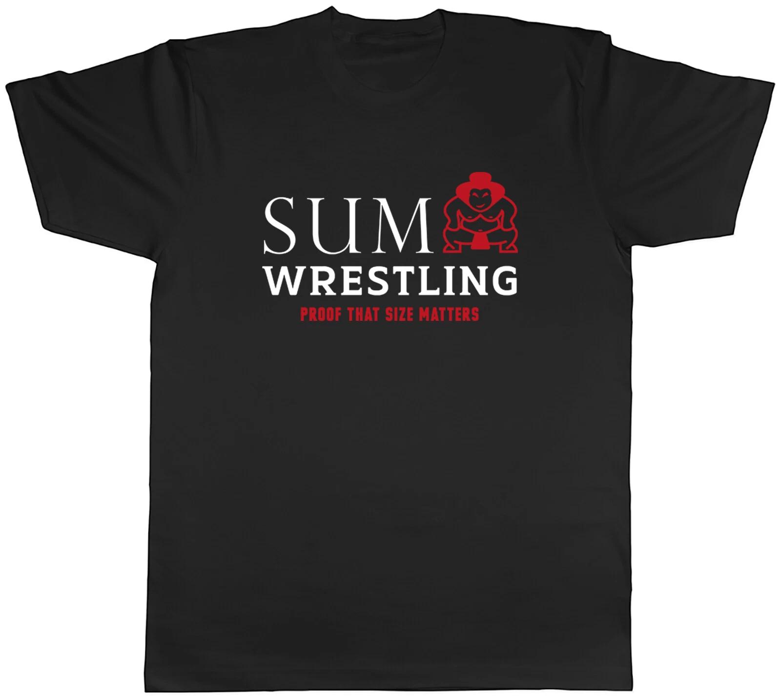 Funny Sumo Wrestling Mens T-Shirt Proof that Size Matters Tee Gift XXXXL