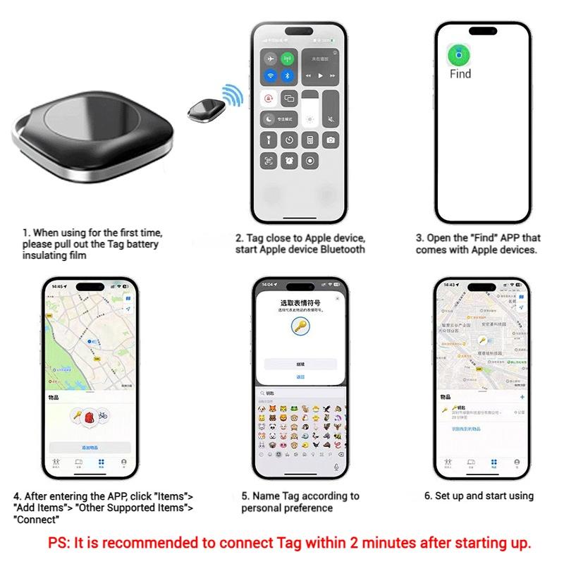 Dispositif GPS Intelligent Anti-Perte Traqueur GPS Mini Intelligent Animaux Sans Fil Enfant Sac Clé Localisateur Rappel Traqueur de Perte