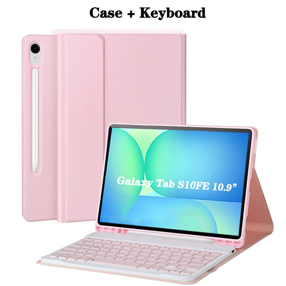 Case for Samsung Galaxy Tab S10 FE 10.9 Inch, Keyboard Cover for Samsung Galaxy Tab S10 FE 10.9 Inch SM-X520/X526/X526B