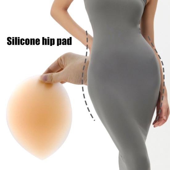 1 Pair Silicone Hip Pads Self-adhesive Invisible Hip Enhancer Shapewear Reusable Washable Women Butt Cushion Hip Dip Filler Corrector