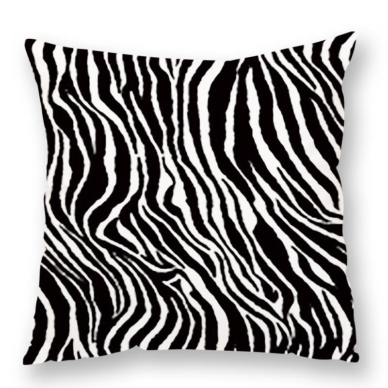 Fashionable Animal Spots Elements Cow Print Leopard Print Pillow Zebra Print Pillow Case Plush Sofa Car Waist
