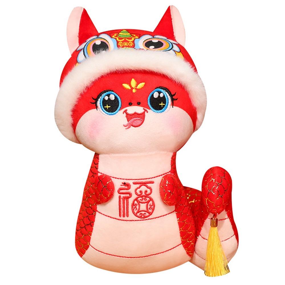 

Cartoon Snake Mascot Doll Stuffed Lucky Snake Pendant Snake Year Plush Ornaments New Year Gifts 12cm