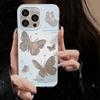 Feather Luster Phone Case for Samsung A53 A14 A33 A12 A32 S24 S23 Plus S20 S21 FE for iPhone 17 15 16 13 Pro 17 16 Pro Max Butterfly Bow Phone Case