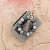 Faux Leather Card Holder Bracelet Keychain Bohemian Style Wristband Card Case Keyring  Everyday Use