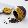 Multi-Color Ceramic Mini Jars for Tea, Incense, or Storage – Sealed and Engraved Design