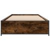 Bed Frame Smoked Oak 80 x 200 cm Engineered Wood