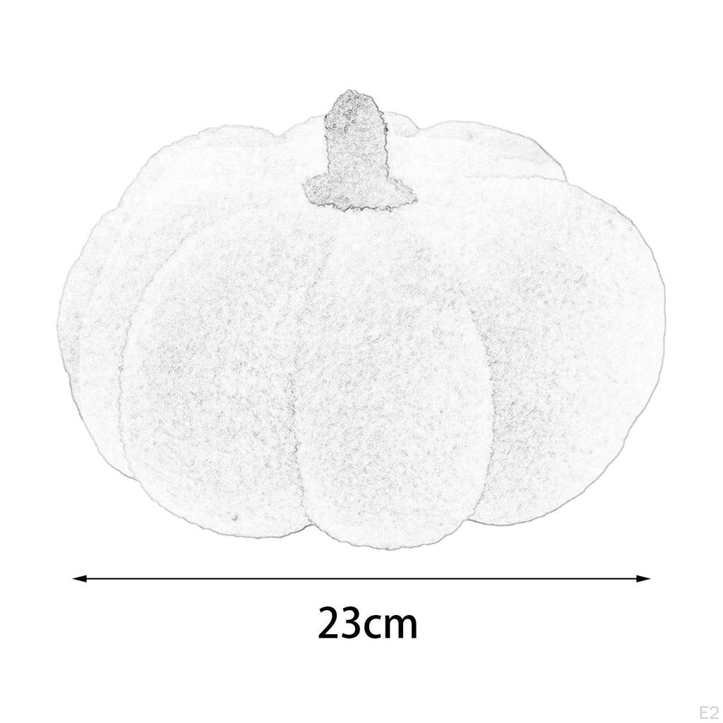 Acrylic Pumpkin Wall Clock Hanging Timepiece Modern Office Ornament Silent Holiday Housewarming