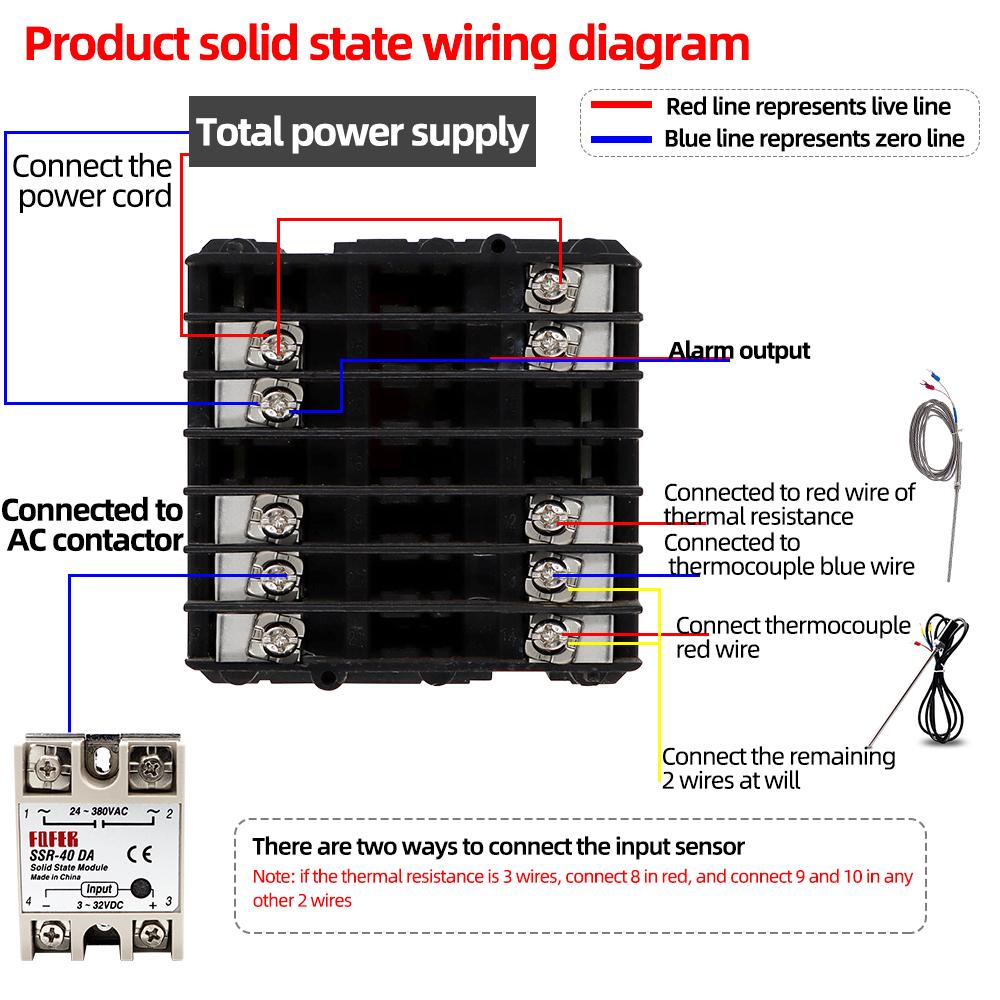 REX-C100/C700 Relay SSR Output Industrial Thermostat Digital PID Temperature Controller Universal Input Output Instrument