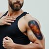 12pcs Temporary Tattoo Colorful Realism Space Mission Space Travel Alien Planet For Shoulders Men Adults