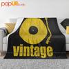 Vintage Vinyl Dj Music Classic Record Collector Technics 1200 Turntable Ultra-Soft Blanket Quilt Winter Sofa Cover Bed Covers