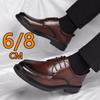 3/6/8cm Heel Increase Leather Shoes for Men Spring Summer New Designer British Style Black Groom Wedding Elevator Shoes Man