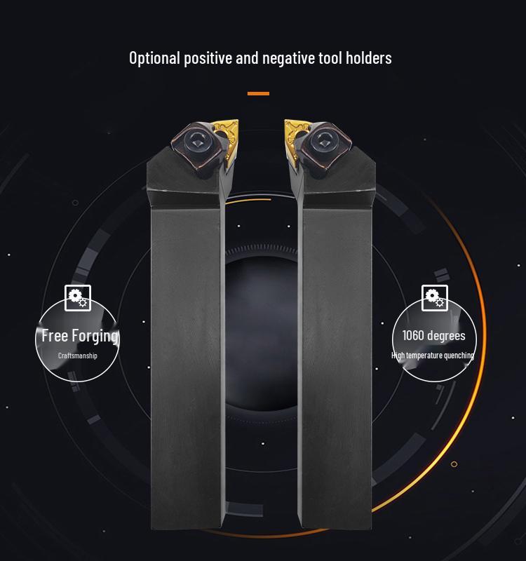 Pfirsichförmiger CNC-Werkzeughalter für Außendrehen und Schruppen mit großer Spannplatte, Modell WWLNR2020K08 für Drehmaschinen.