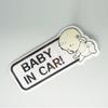 Reflective Baby Kids Safety Warning Signs Stickers Lovely Cartoon BABY IN CAR Window Bumper Car Sign Decal Sticker