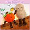 Novelty Plush Pillow With Persimmon And Peanut Animal Designs For Kids And Collectors