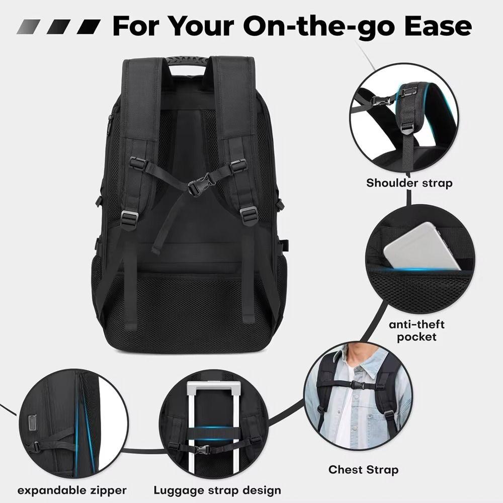 50L/80L Capacity Travel Backpack Waterproof School Bag Versatile Men's Backpack  Hiking