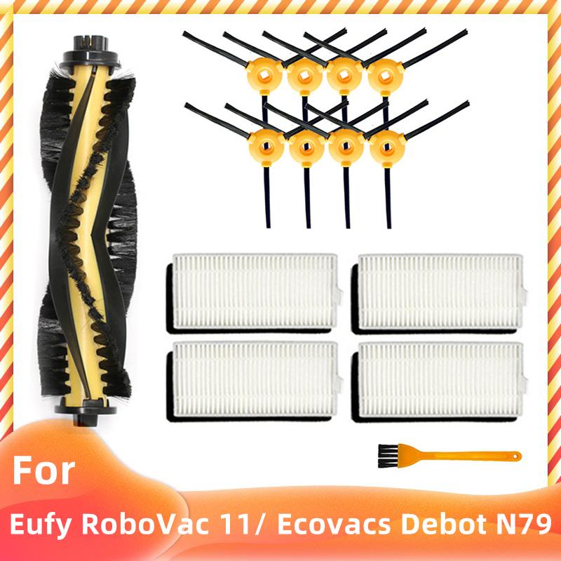 Pour Eufy RoboVac 11/11C Ecovacs Debot N79 N79S DN622 CONGA EXCELLENCE 990 Pièces de Rechange Brosse Principale Latérale Filtre Hepa Accessoires
