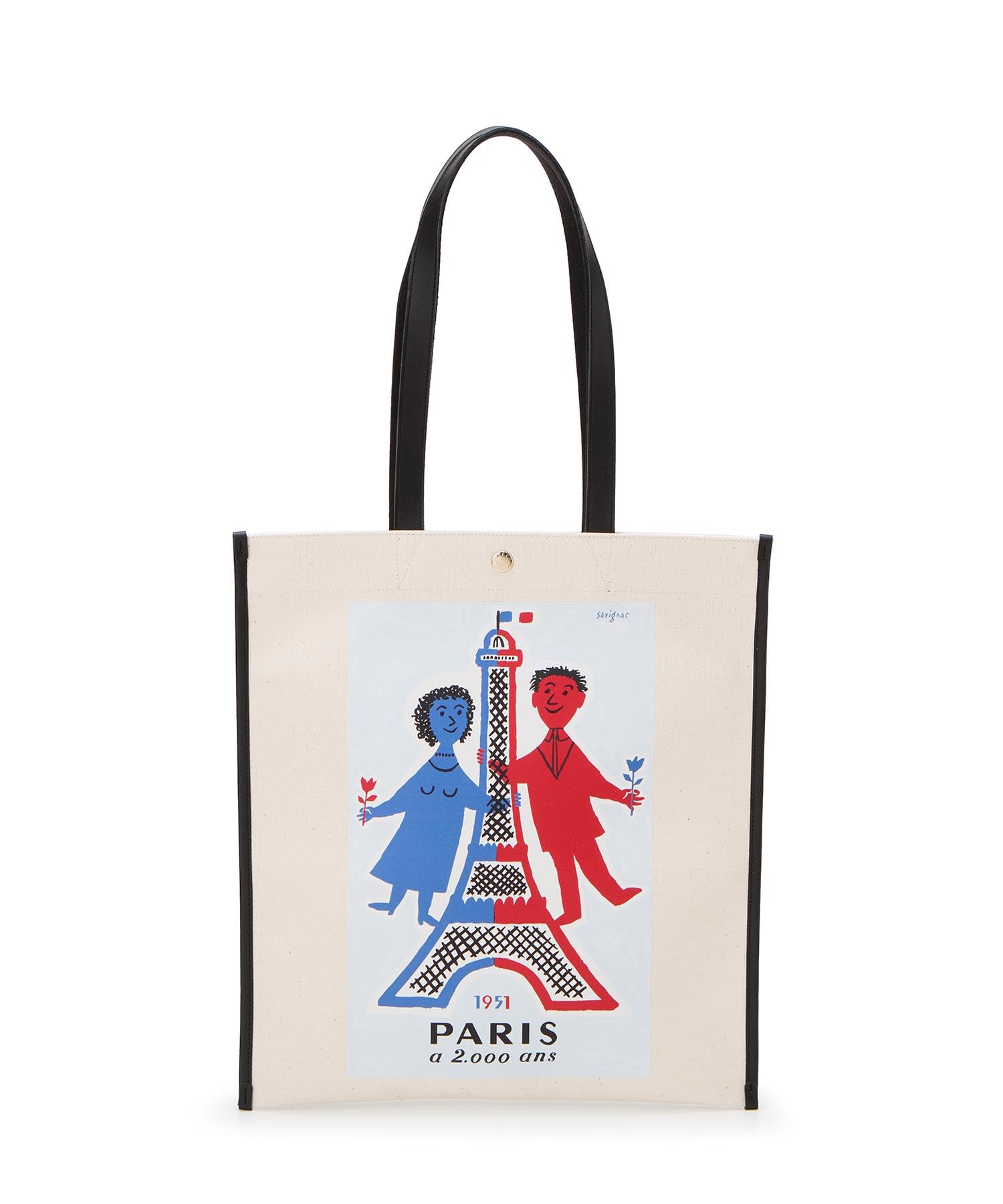 

Сумка Tote Bag Savignac x ​​Breath Art Print Flat Organic Canvas Tote Bag Red [Topkapi] Women червоний