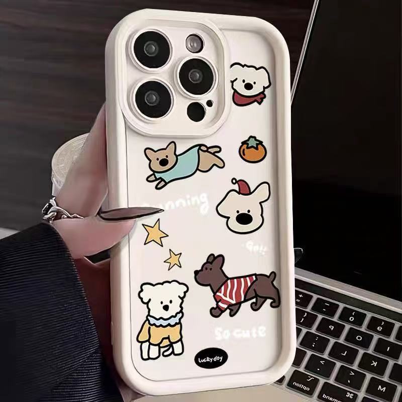 Cute and applicable iphone16pro mobile phone case Apple 15 anti-drop 14 cartoon 13promax new 12xr11