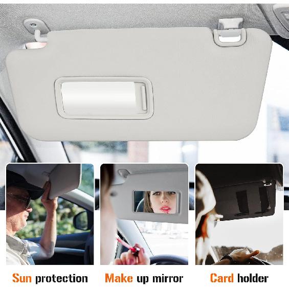 Sun Visor For 2009-2013 Subaru Forester, Left Driver Side Gray Sunvisor Replacement 92011SC033LO