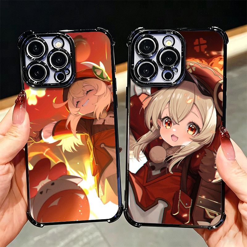 Genshin Impact Klee Plating Phone Case For Xiaomi Poco X5 X6 X7 X8 Pro Max F8 Ultra F7 M8 M7 M5S Redmi 15C 15 14C 13C 13 X3 12C