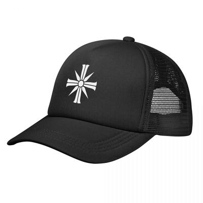 Cross Sign aus Far Cry 5, dehnbare Trucker-Mütze, Netz-Baseballkappe, verstellbarer Snapback-Verschluss, Mützen für Unisex und Frauen, bequem