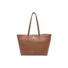 Logo Stamp Calfskin Tote Bag Women Tote Bags Brown 6312267