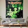 The Munsters Tapestry Wall Hanging, Classic Monster Family TV Art, Retro Comedy Wall Decor for Bedroom Dorm