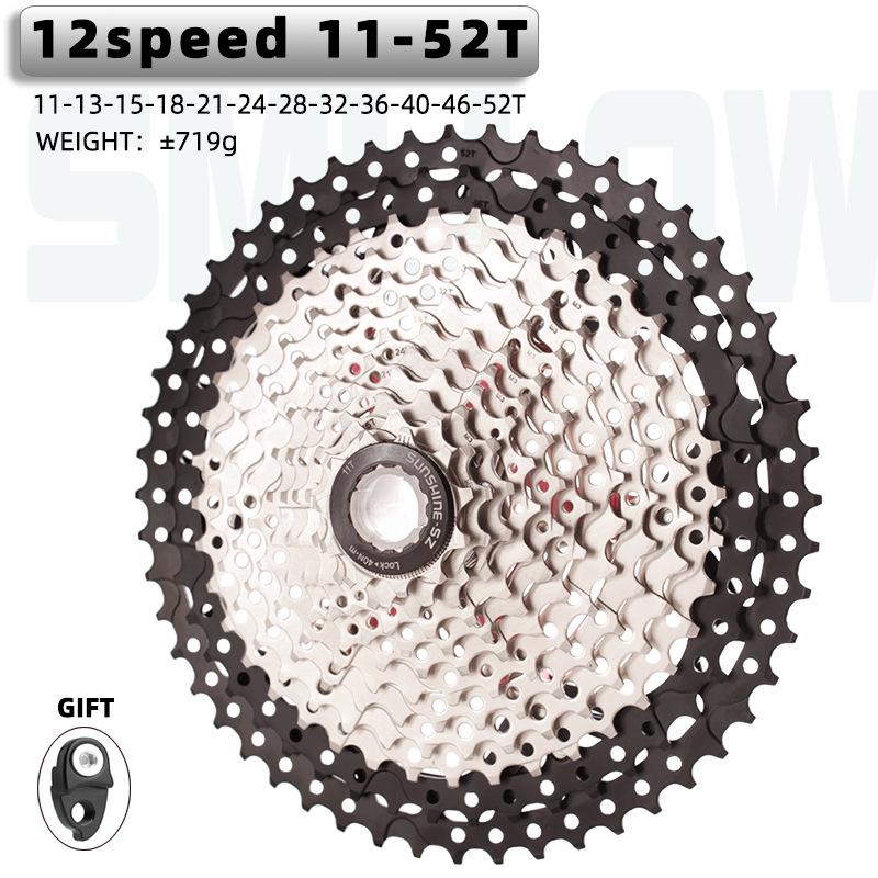 Rihui Sunshine 12-Speed Mountain Bike Freewheel, Rear Climbing Sprocket (34T/46T/50T/52T)