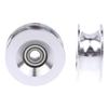 1Pcs U 10*60*25Mm U Type High Loading Aluminum Bearing Roller Guide Wheel 6200 Bearing Moving Pulley Rubber Roller