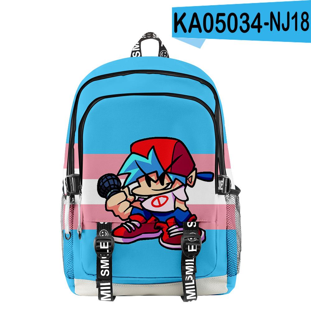 Cartoon Youthful School Bags Unisex Friday Night Funkin Travel Bags 3D Print Oxford Waterproof Notebook multifunction Backpacks