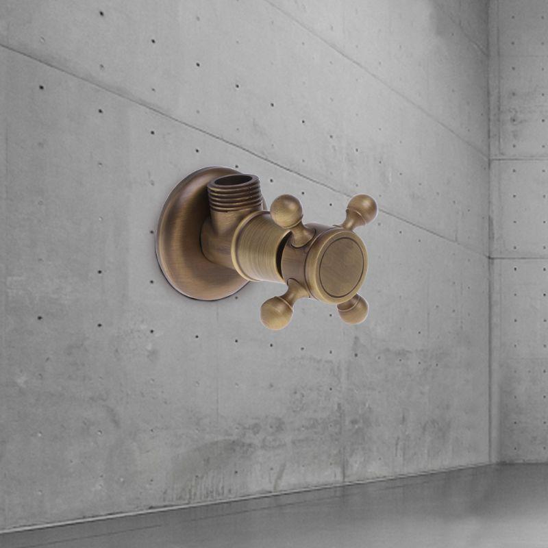 Starožitná mosaz pro trojúhelník pro ventil 1/2" ventily s vnějším závitem pro regulaci vody v koupelně