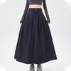 NAvAvA Women A Line bAck bAnding Denim Long Skirt Ns486