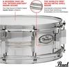 Pearl Duolux Snare x 1mm Thick Brass DUX1450BR Drum, 14" 5", Shell, #405