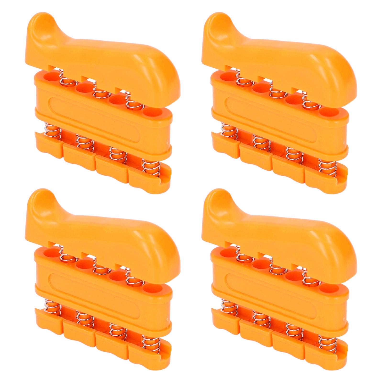 

4 шт. Усилитель пальцев 11 фунтов Двунаправленный пружинный тренажер для пальцев Тренажер для силы хвата для