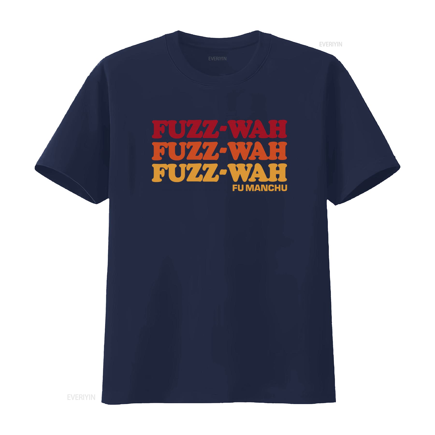 

Fu Manchu T Shirt Fuzz Wah Print Retro Style California Vibes Action Is Go Road King Design vintage Washed designer clothes XL