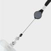 Extendable ID Card Holder Transparent Badge Case with 40cm Retractable Reel